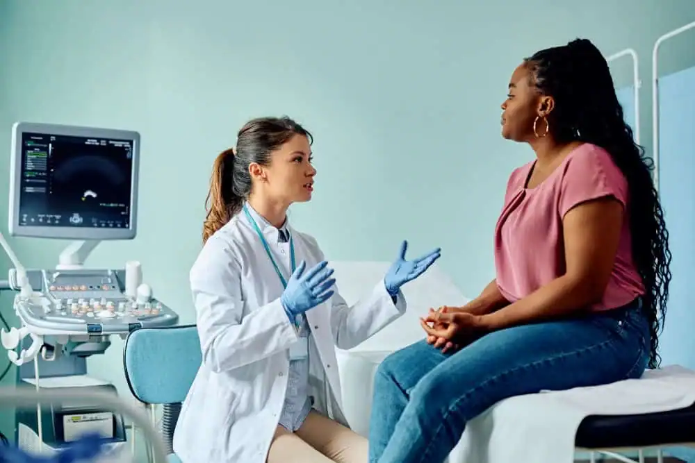 Woman have consultation about vaginal laxity Earl Shilton