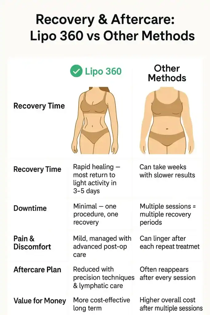 Recovery and Aftercare for Fat-Dissolving Surgery 2 Table to show fat dissolving injection aftercare Earl Shilton