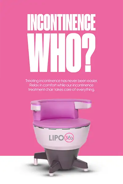 LIPO360 EMS Chair Can Help with Urinary Incontinence 2 Image of a urinary incontinence treatment seat Earl Shilton